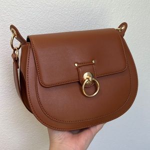 Brown & Gold Shoulder Bag